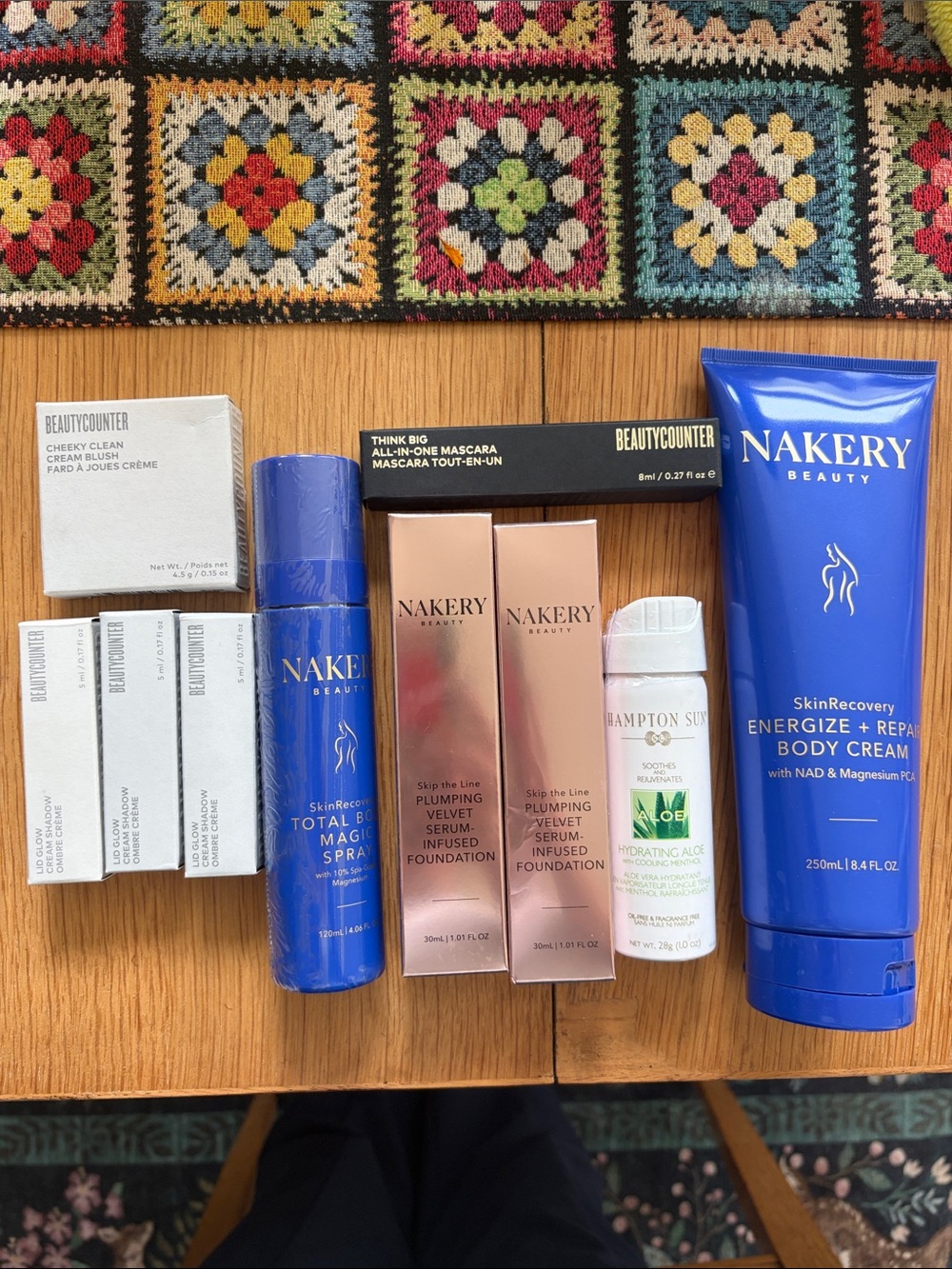 Sealed new Nakery/ Hampton Sun/ Beauty Counter Bundle. 10 pieces! Clean Beauty!
